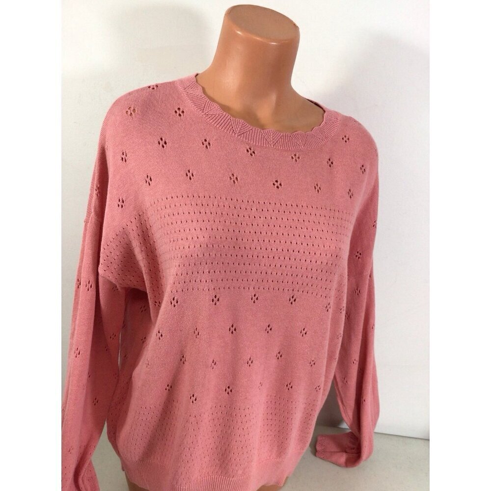 Lauren Conrad Pink Sweater Womens 2XL - Picture 2 of 7